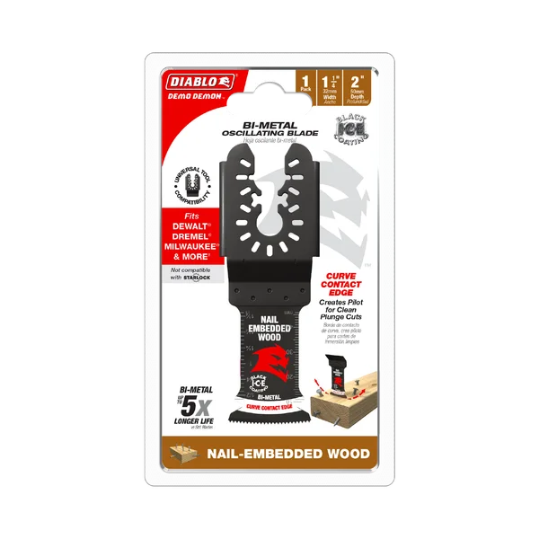 Demo Demon Bi-Metal Oscillating Blades 1-1/4 in Universal Fit (Nail-Embedded Wood)