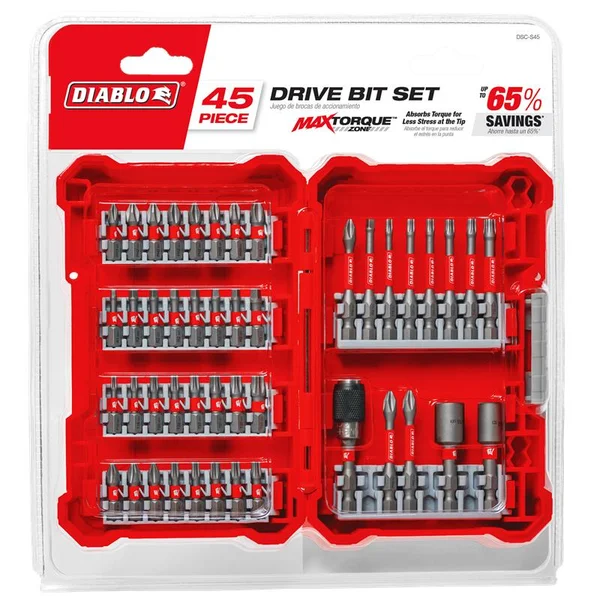 Screwdriving Bit Set – 45 Pieces