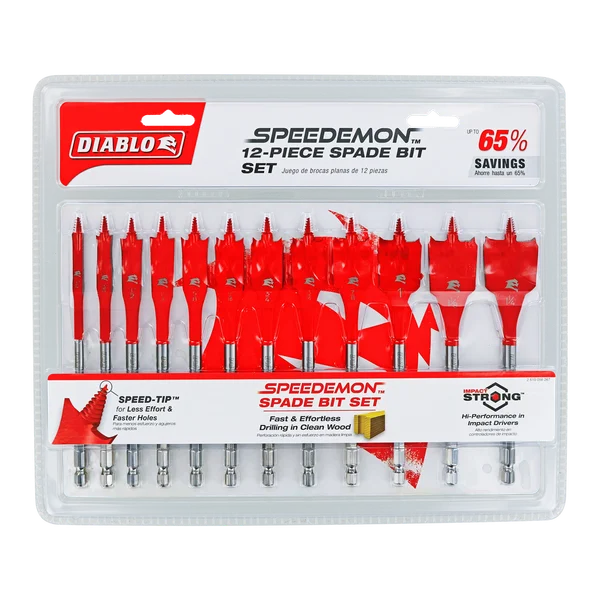 Diablo SPEEDemon Spade Bit Set (12 Piece)
