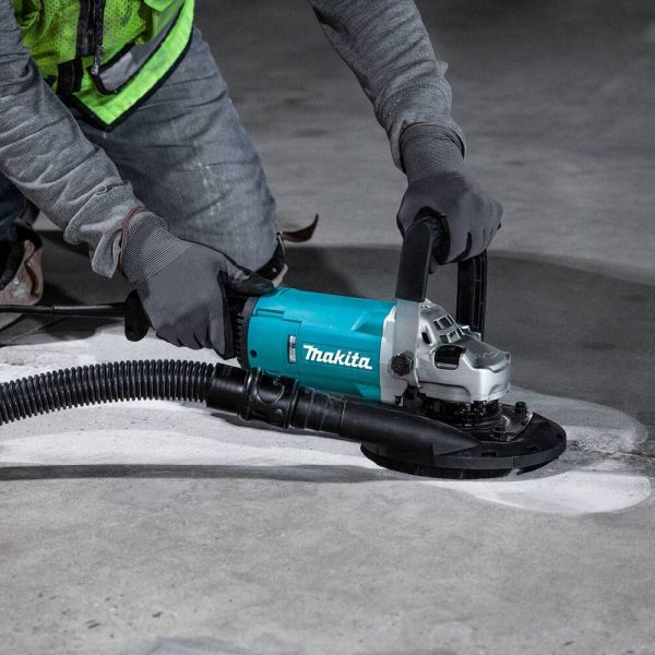 Concrete Surface Planer with Dust Extraction Shroud 7 in