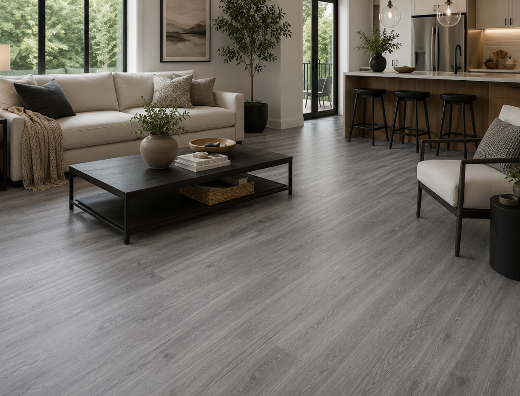 Pyzo-X Glue Down Flooring 7 in x 48 in – Classic Gray (2.0/0.15mm - 48.98 SF/Box)
