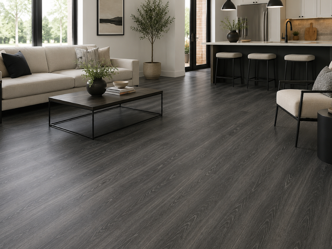 Pyzo-X Glue Down Flooring 7 in x 48 in – Dark Moon (2.0/0.15mm - 48.98 SF/Box)