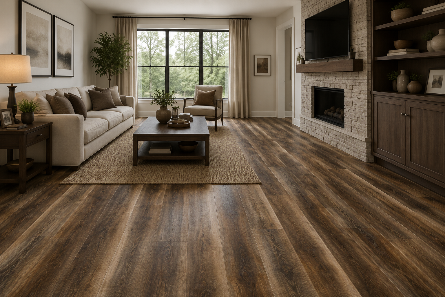 Pyzo-x HD 7000 SPC 22 Mil Flooring 7 in x 48 in – Cherokee (24.15 SF/Box)