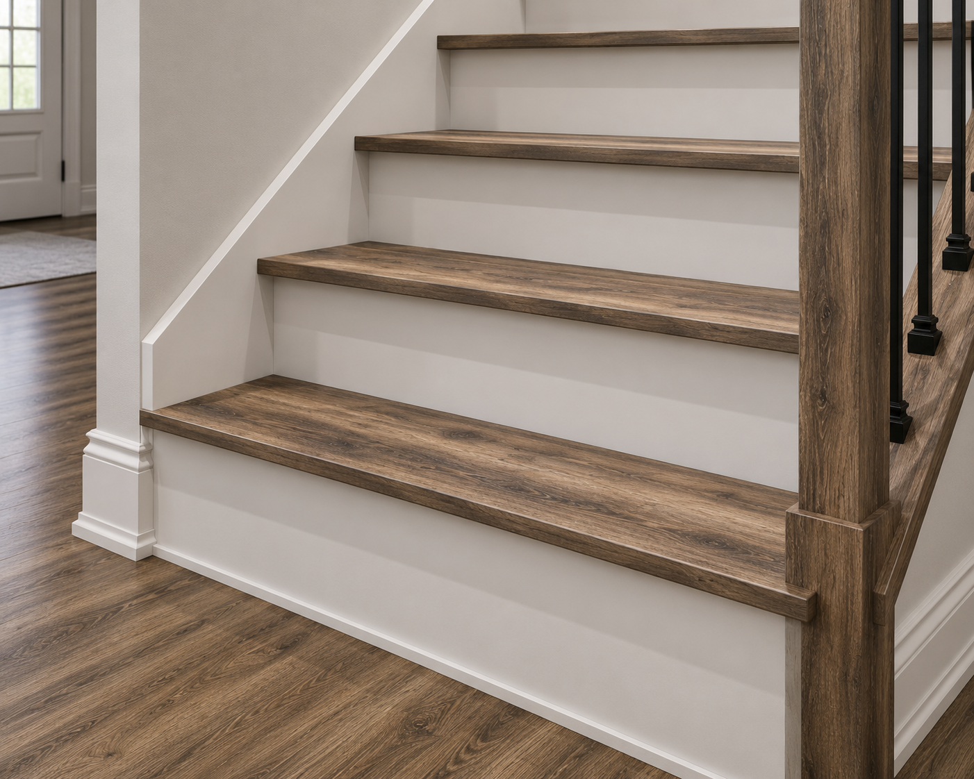 SPC Stair Tread Square with Return - Cherokee