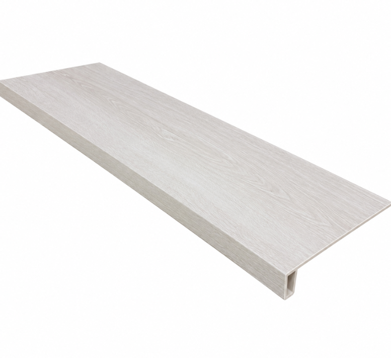 SPC Stair Tread Square with Return - Country White