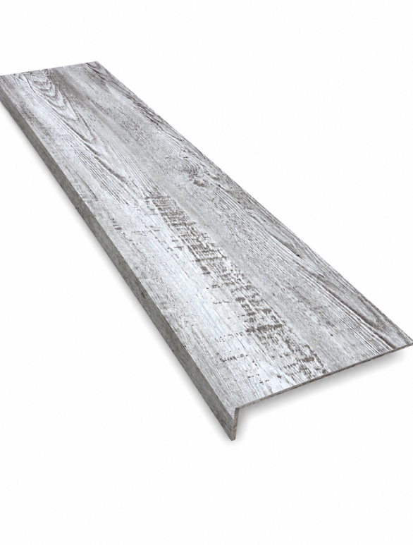 SPC Stair Tread Square with Return - Old White