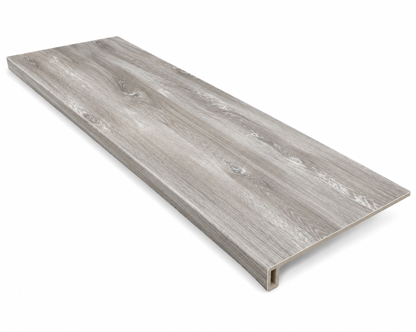 SPC Stair Tread Square with Return - Rustic Beige