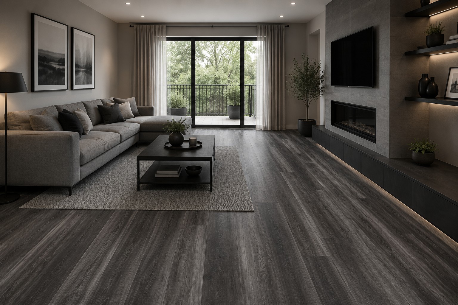 Pyzo-X HD 9000 SPC 22 Mil Flooring 9 in x 48 in – Deep Ocean (30.19 SF/Box)
