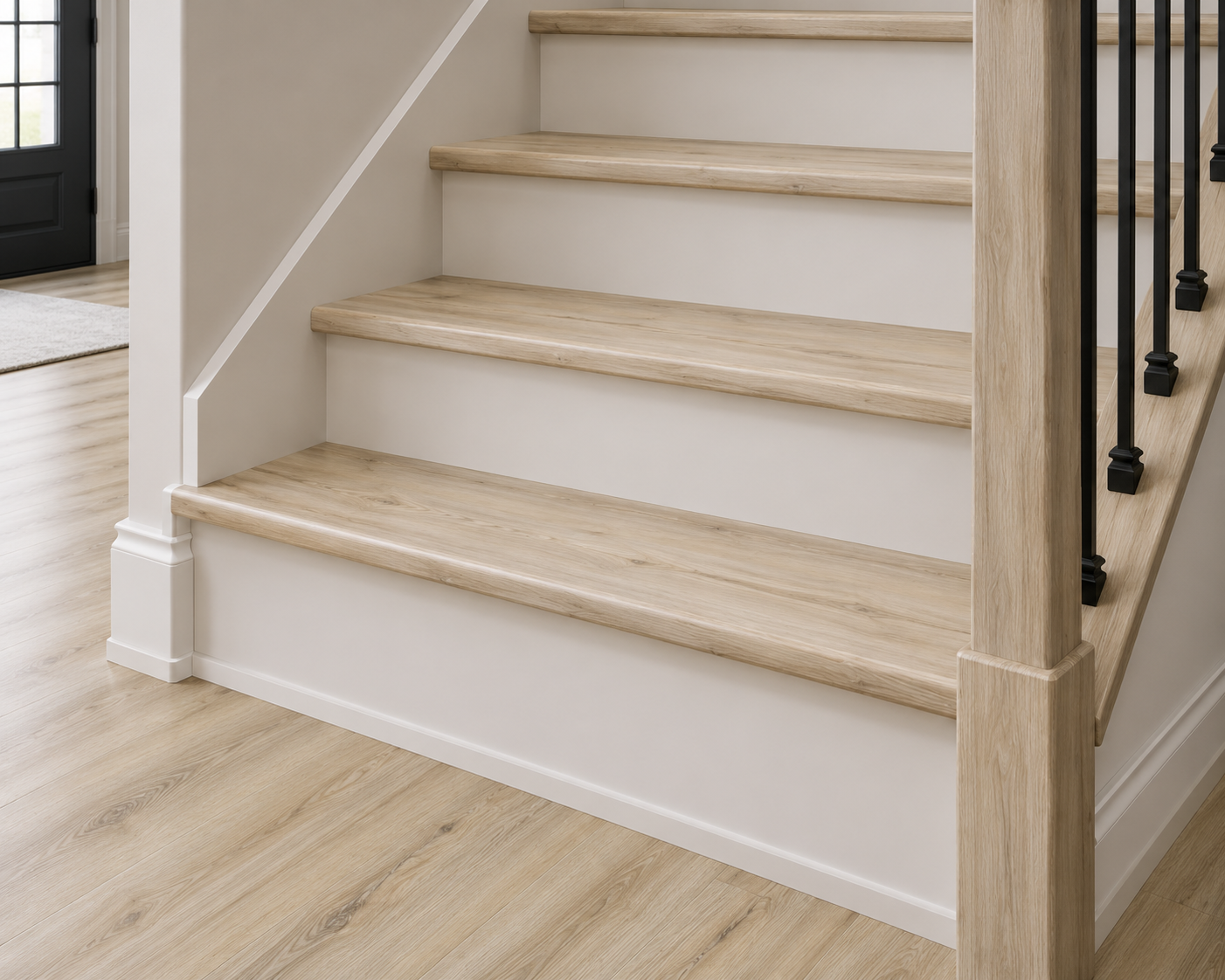 SPC Stair Tread Square with Return - Everest