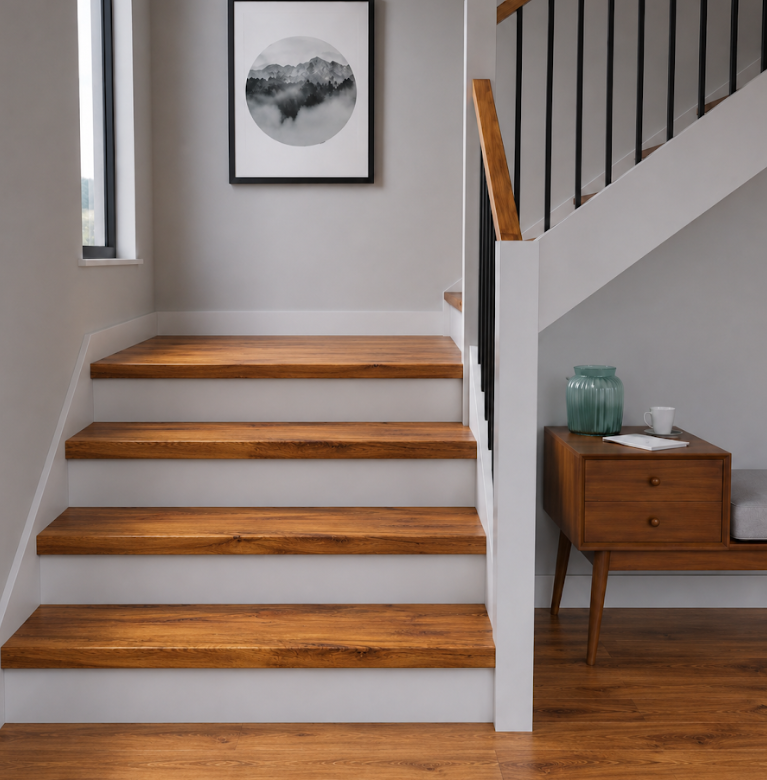 SPC Stair Tread Square with Return - Grand Canyon