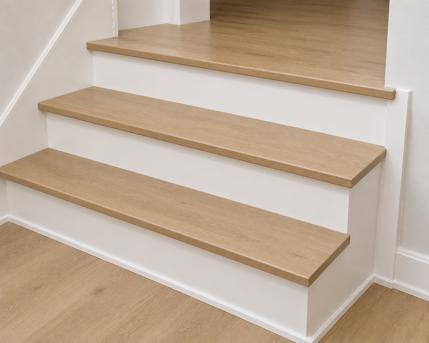 SPC Stair Tread Square with Return - Natural