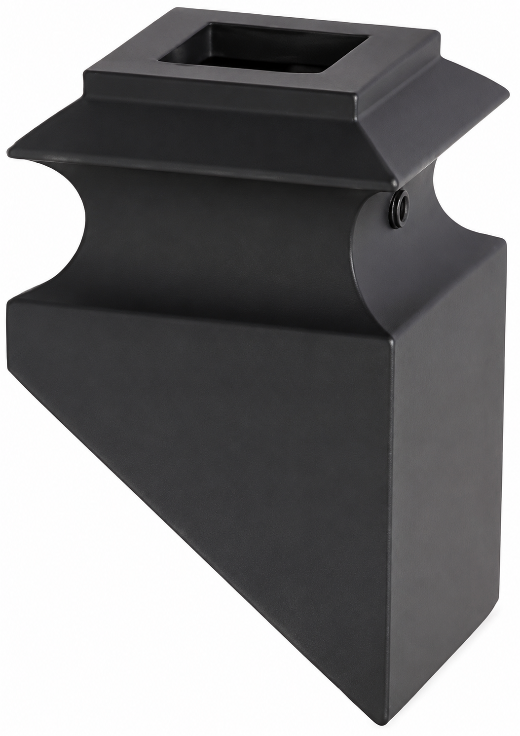 House of Forgings Angled Base Shoe Satin Black