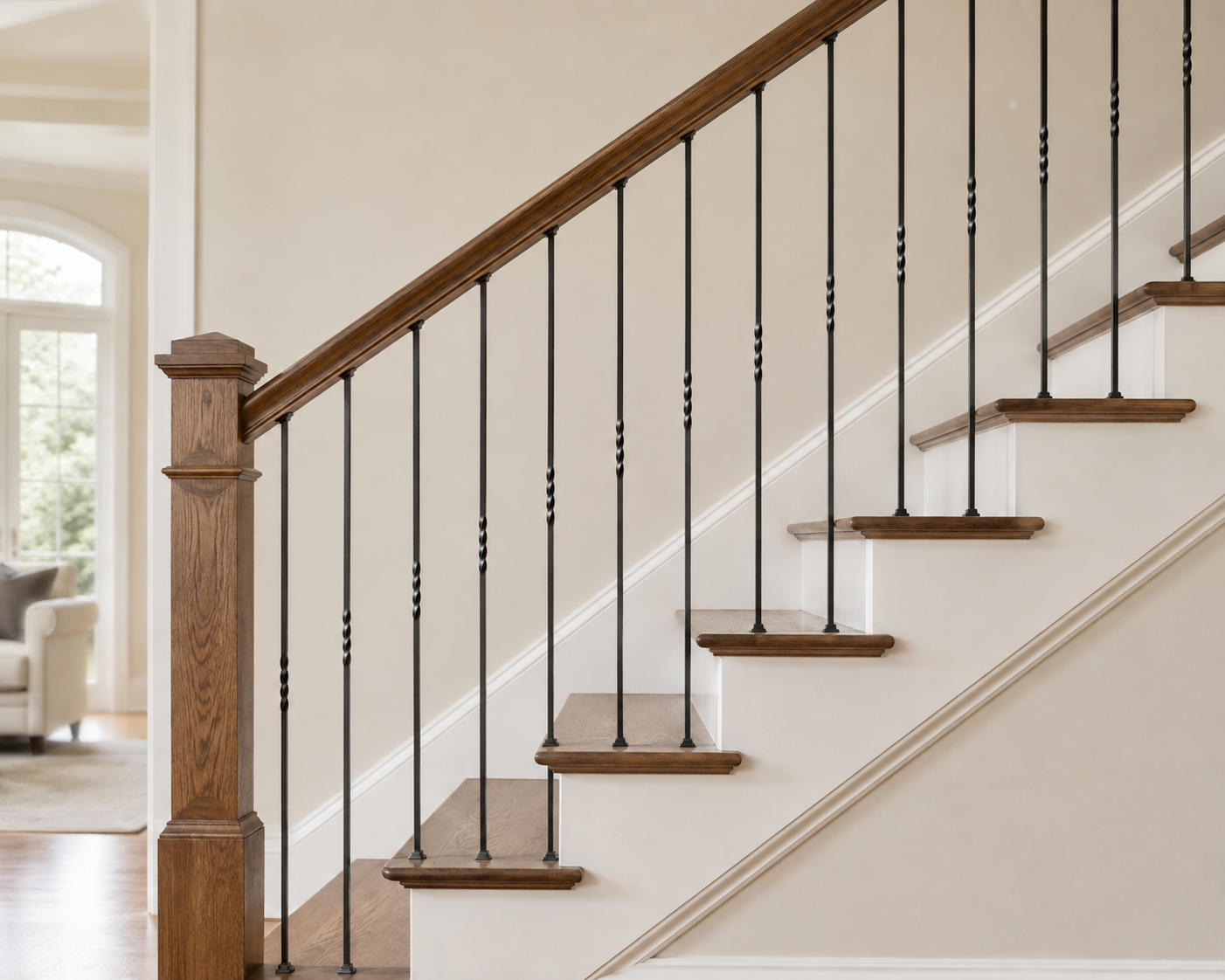 House of Forgings Single Twist Hollow Iron Baluster