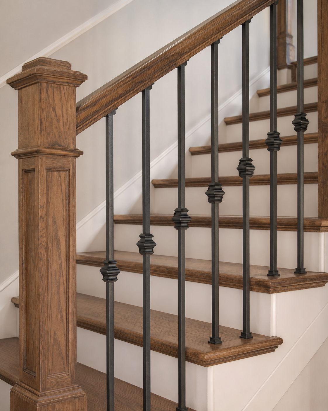 House of Forgings Single Knuckle Hollow Iron Baluster