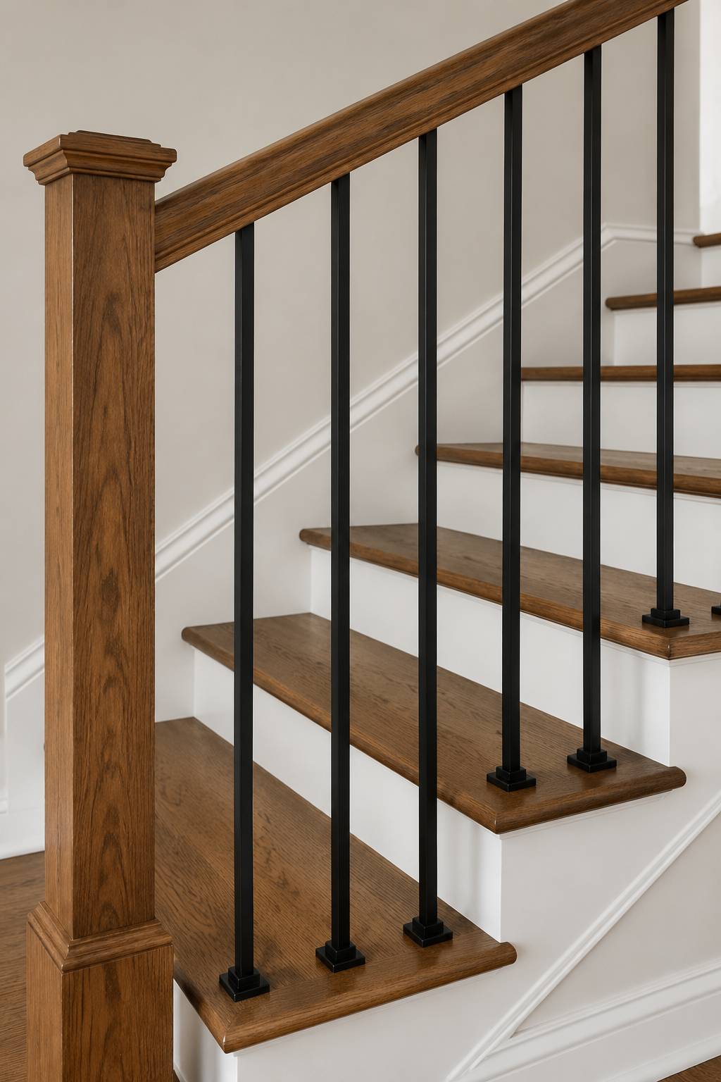 House of Forgings Plain Square Bar Iron Baluster