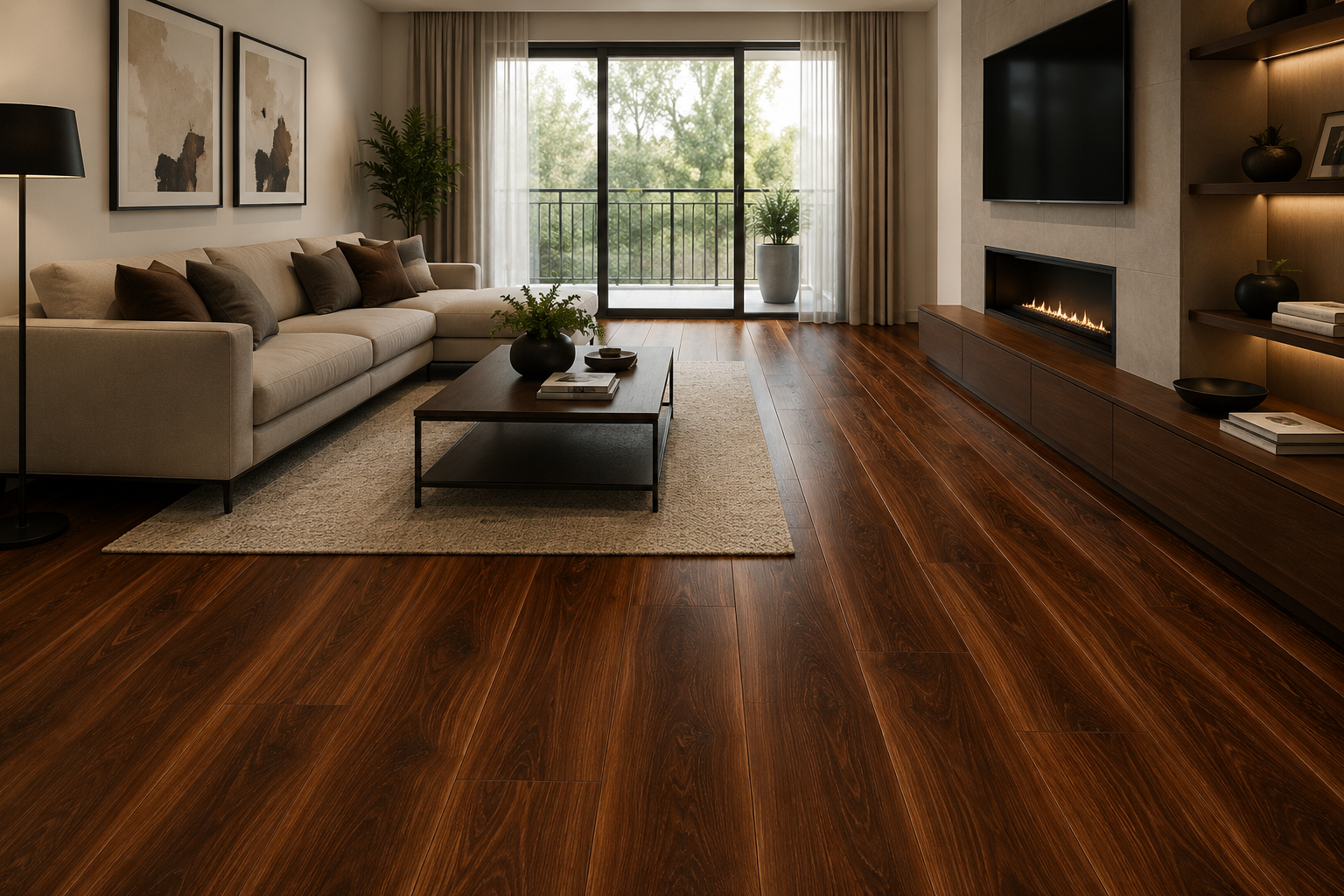 Pyzo-x HD 9000 SPC 12 Mil Flooring 9 in x 48 in – Brazilian Cherry (24.15 SF/Box)