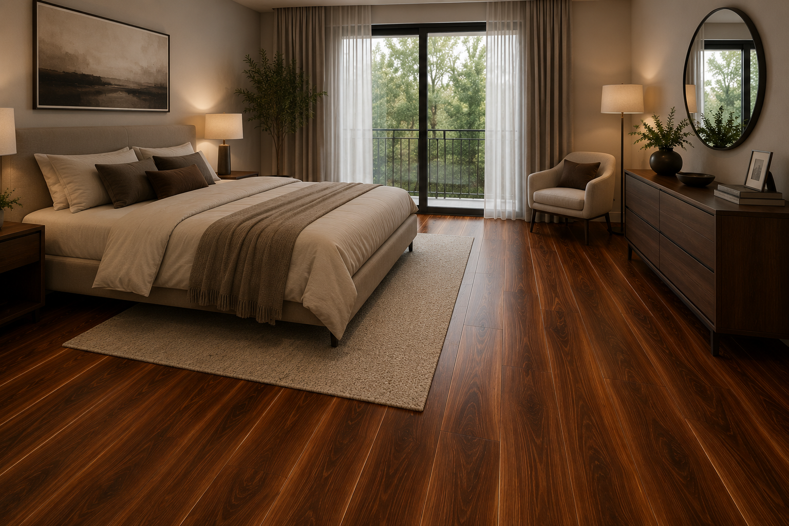Pyzo-x HD 9000 SPC 22 Mil Flooring 9 in x 48 in – Brazilian Cherry