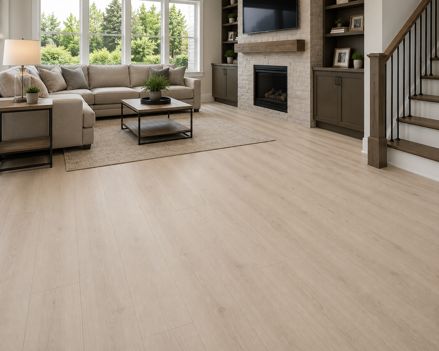 Pyzo-x HD 7000 SPC 12 Mil Flooring 7 in x 48 in – Country White (24.15 SF/Box)