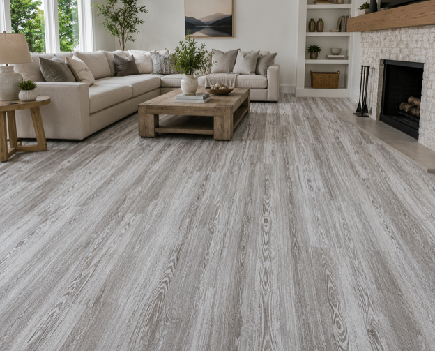 Pyzo-x HD 7000 SPC 22 Mil Flooring 7 in x 48 in – Old White (24.15 SF/Box)