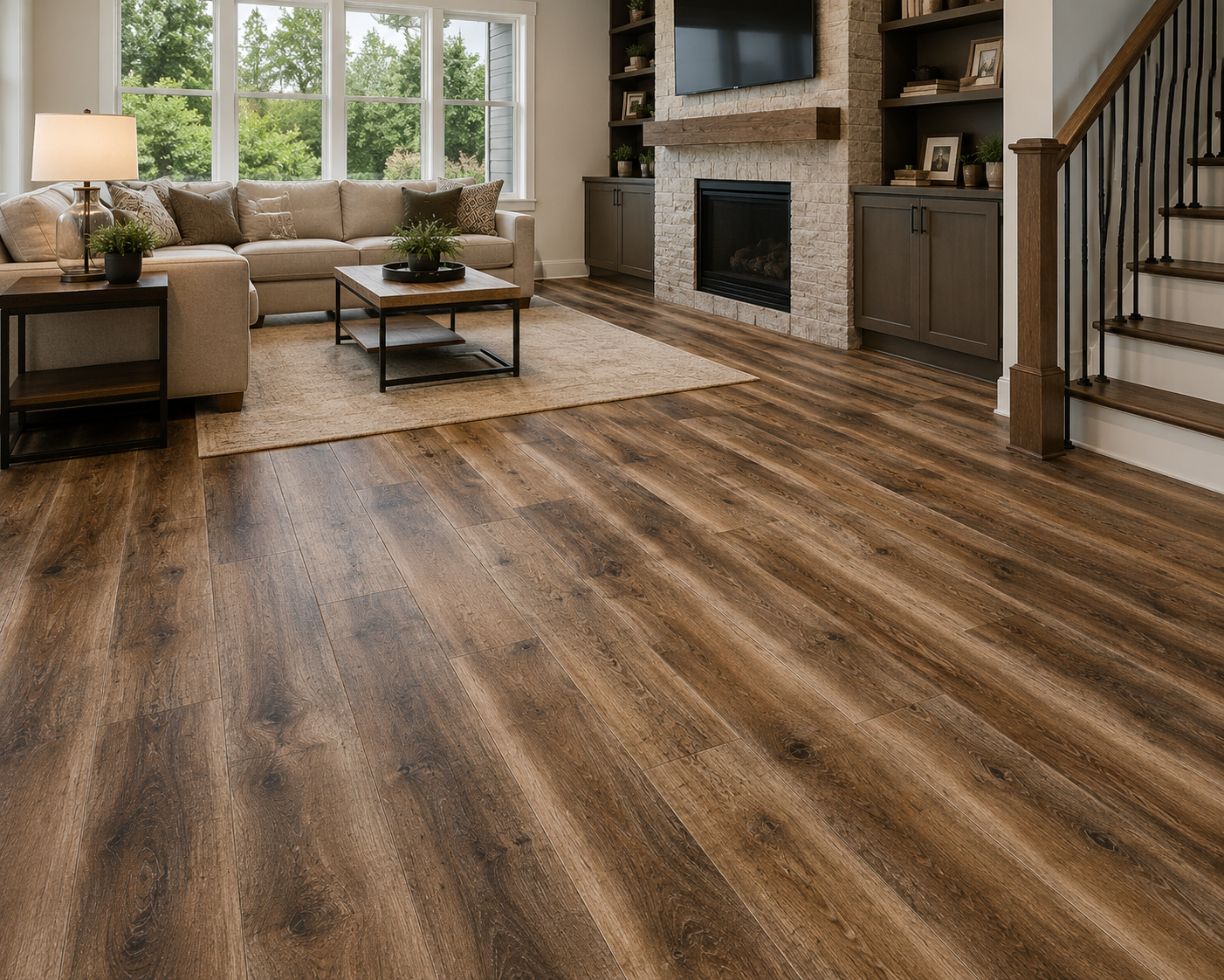 Pyzo-x HD 7000 SPC 12 Mil Flooring 7 in x 48 in – Cherokee (24.15 SF/Box)
