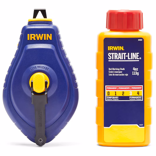 IRWIN Strait-Line Speedline Chalk Reel 3:1 100 ft 8-Pack