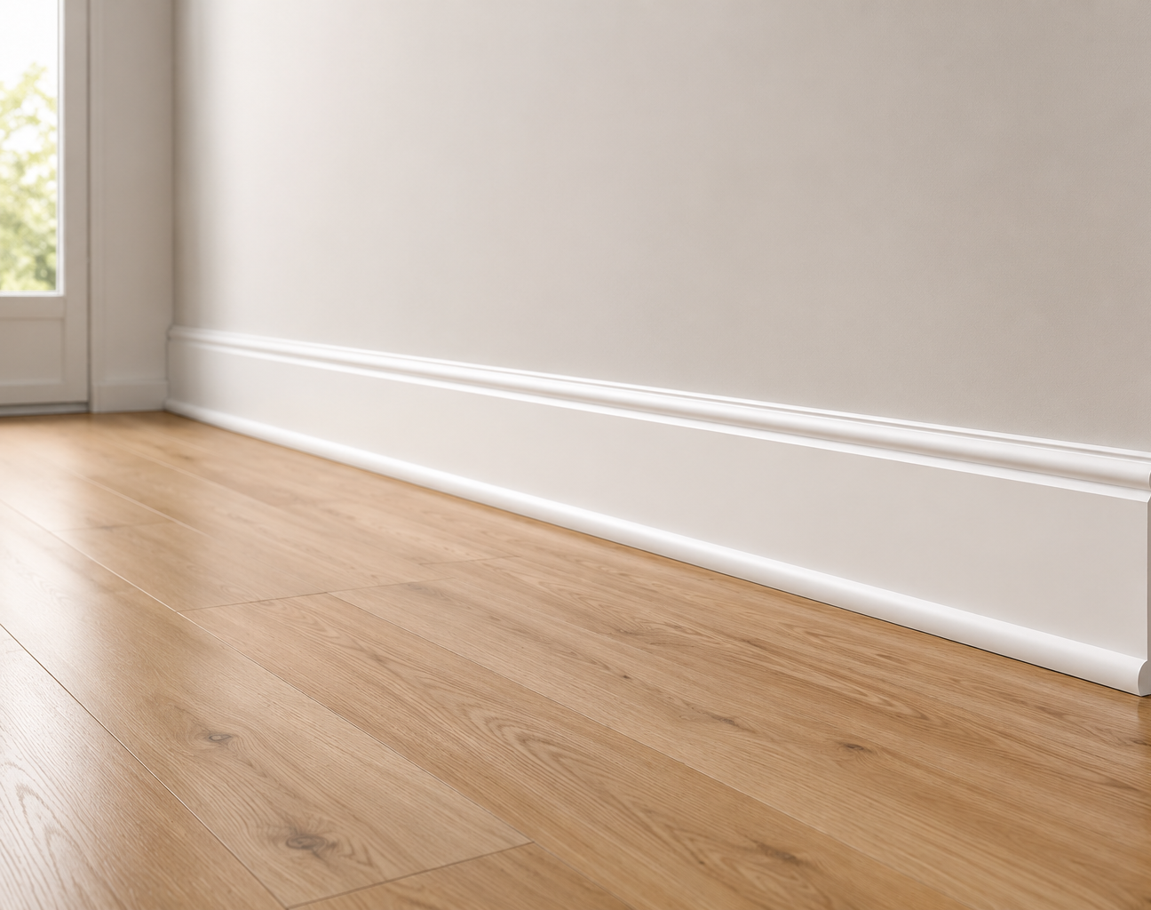 White Primed Shoe Molding 3/4 x 1/2 [126]