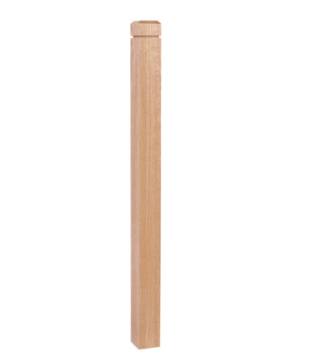 Newel Post Chamfered Top with Line Notch 3 1/2