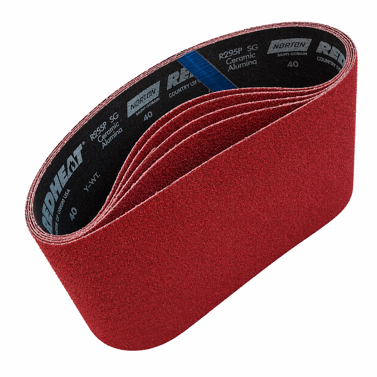 Norton Red Heat Sanding Belt 7-7/8 in x 29-1/2 in 40 Grit