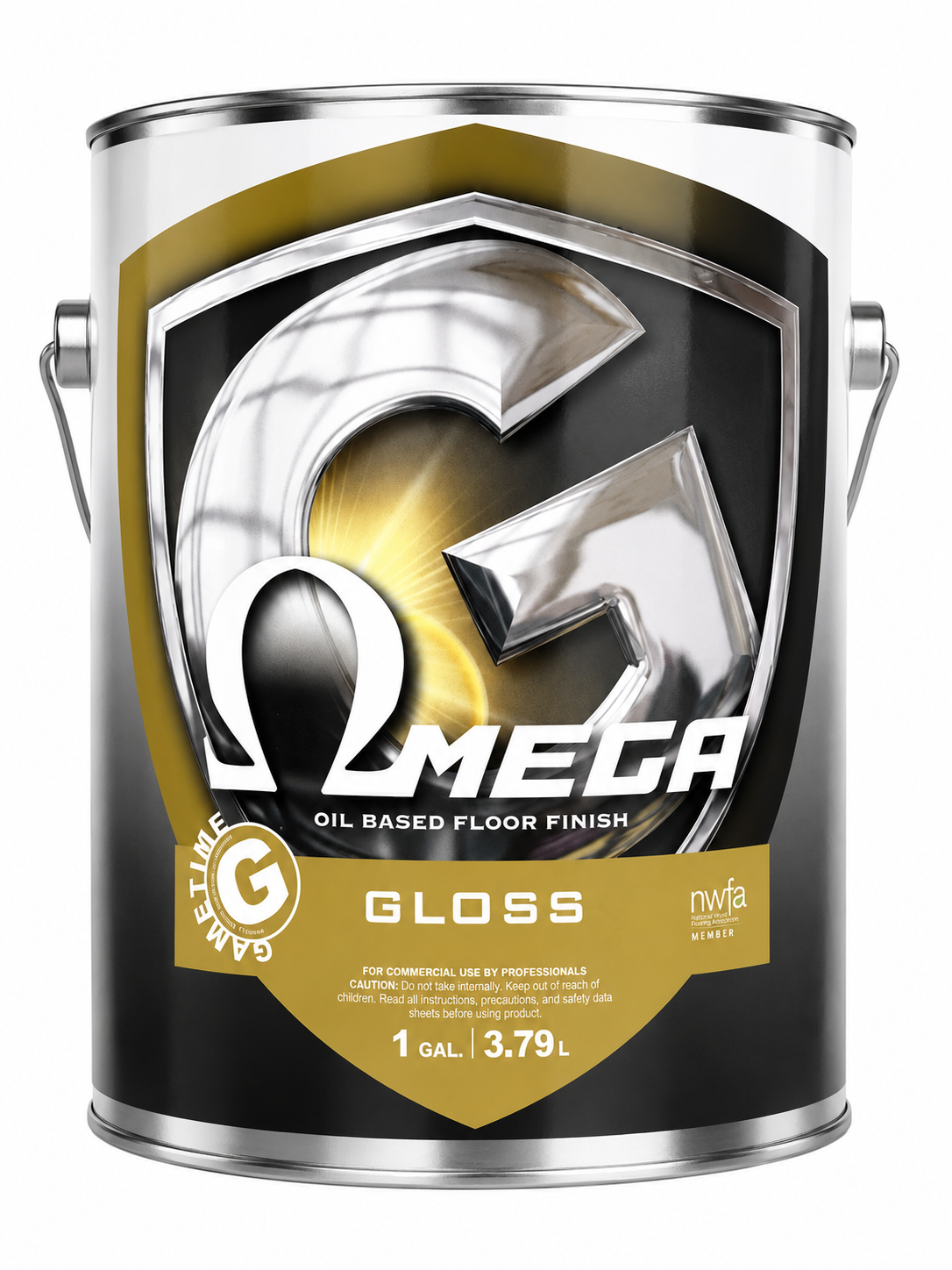 Omega Oil-Based Residential Floor Finish High Gloss 1 Gal