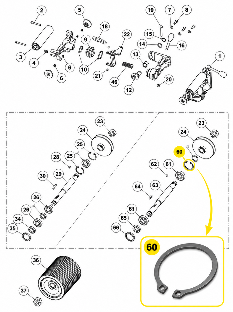 P1137 - Hummel Drum Shaft Retaining Ring (Year 2000)