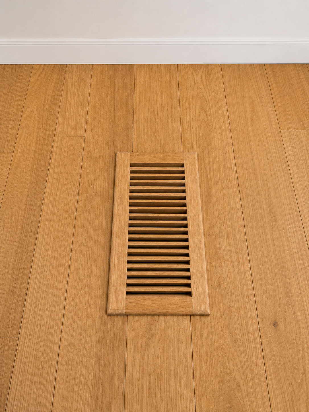 Red Oak Roundover Floor Vent 6 in x 12 in