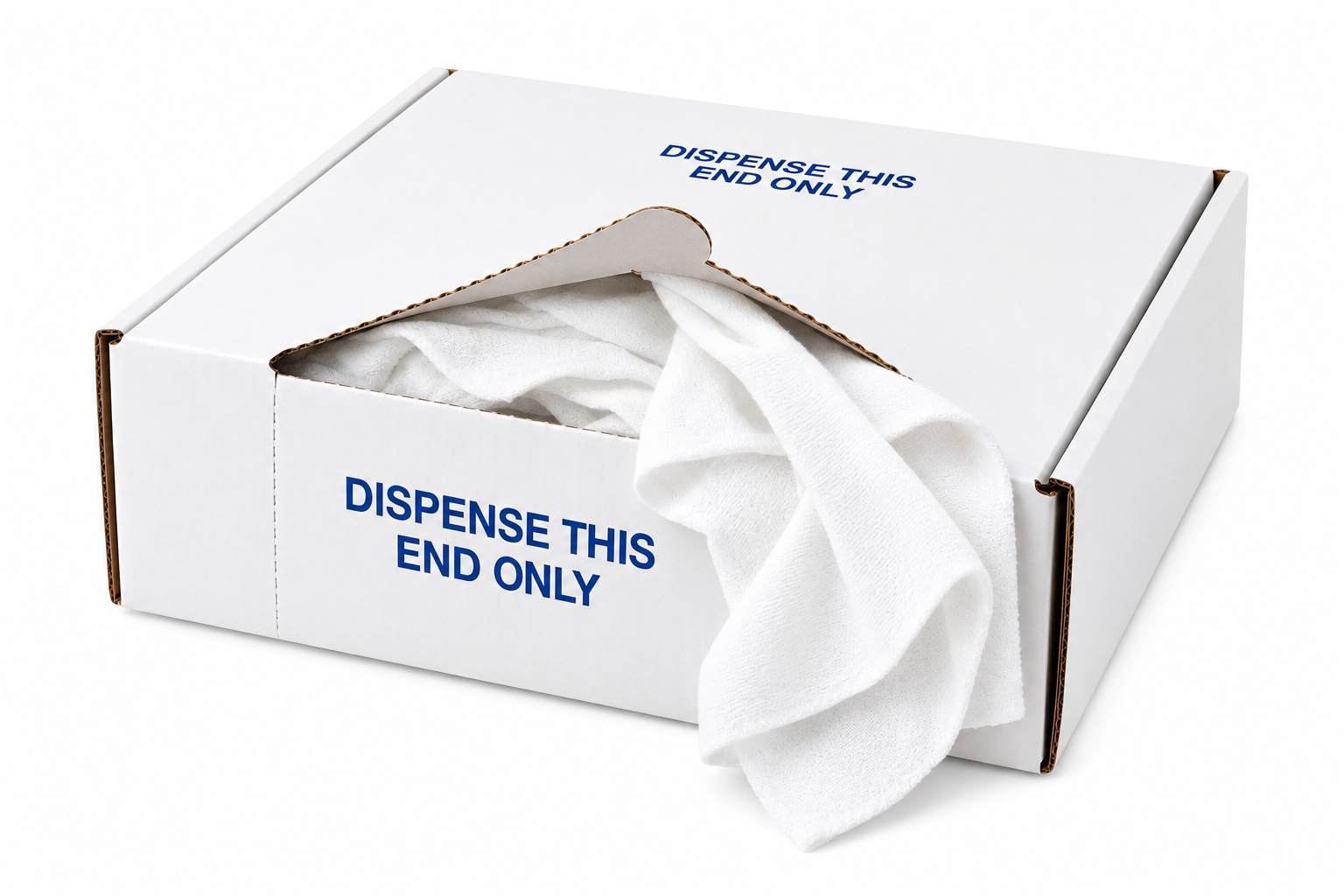 Cotton Rags 10 lb Box Stain White
