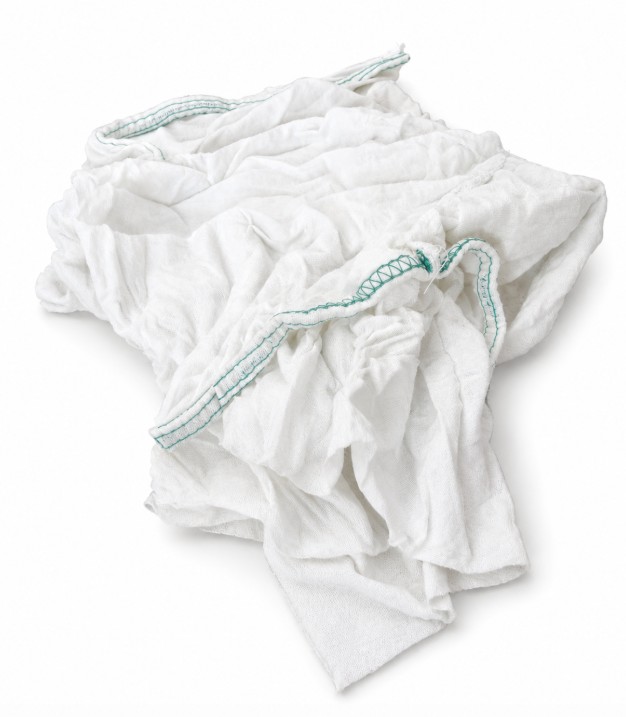Cotton Rags 10 lb Box Stain White