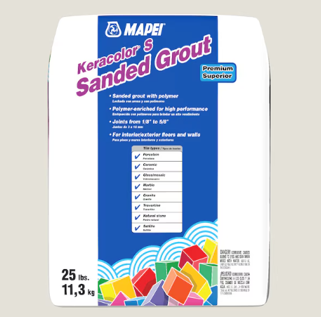 Mapei Sanded Grout 25lbs / Alabaster