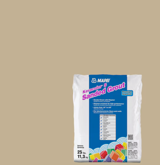 Mapei Sanded Grout 25lbs / Harvest