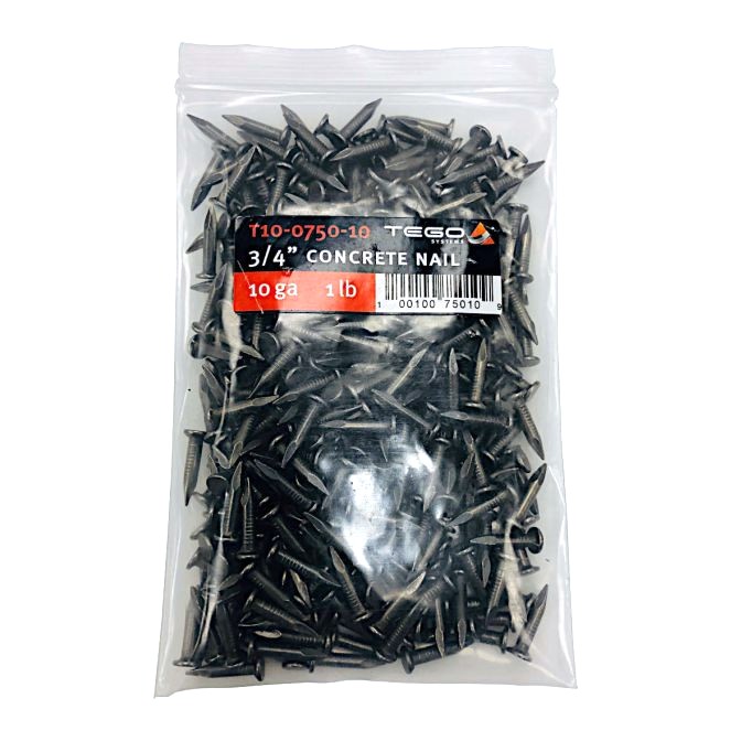 Tego Concrete Nails 10 GA 3/4 in (1 lb Bag)