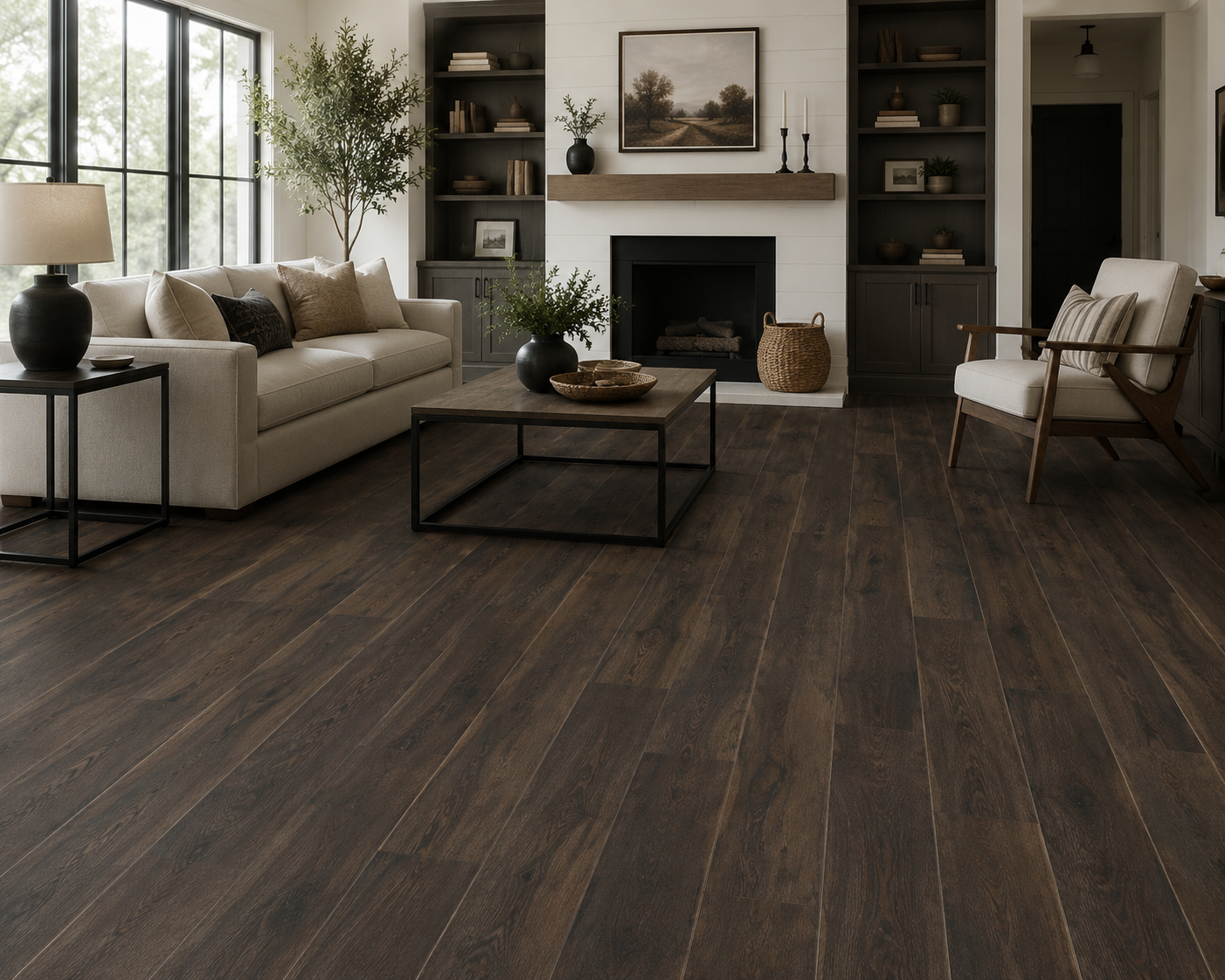 Woodmore Red Oak Engineered Flooring 3 in x 3/8 in Wool Premium (28.25 sq ft/ctn)
