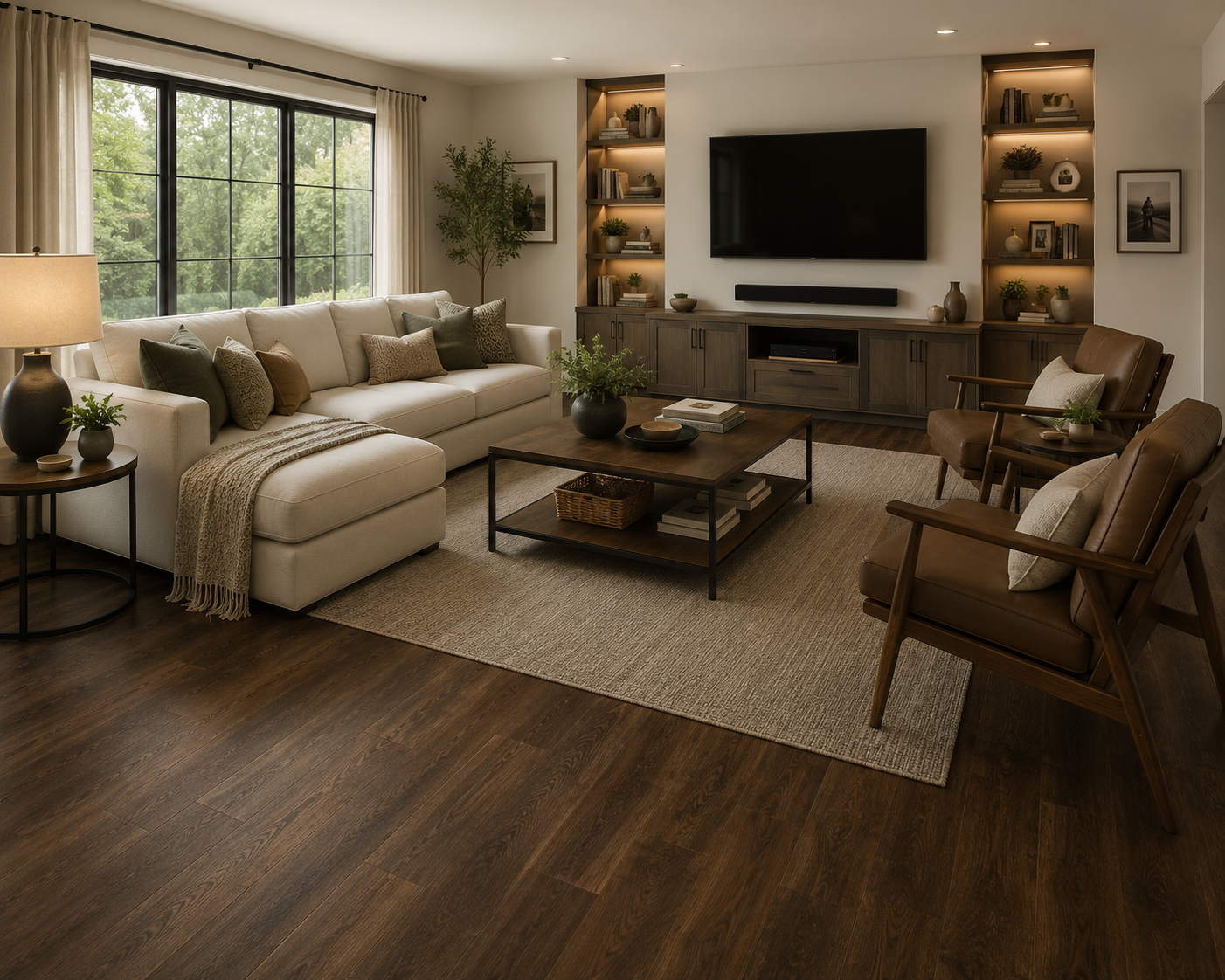 Azalea Lane Windsor Park Engineered Hardwood Flooring Chestnut 6-1/2 in