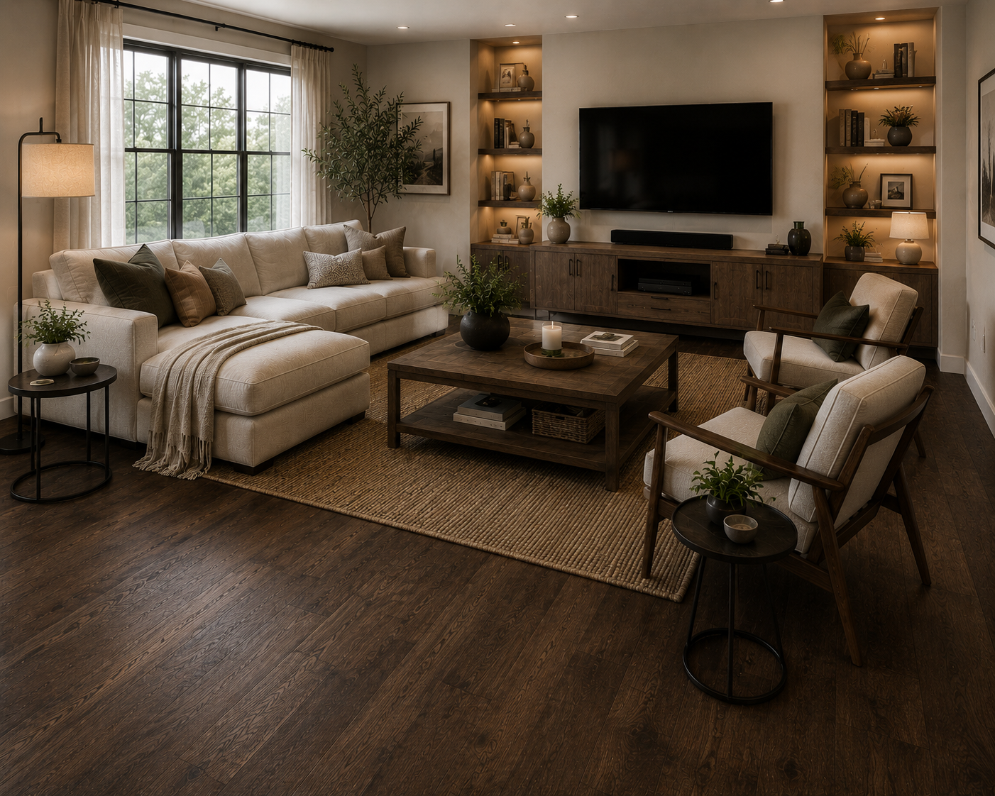 Azalea Lane Windsor Park Engineered Hardwood Flooring Graystone 6-1/2 in