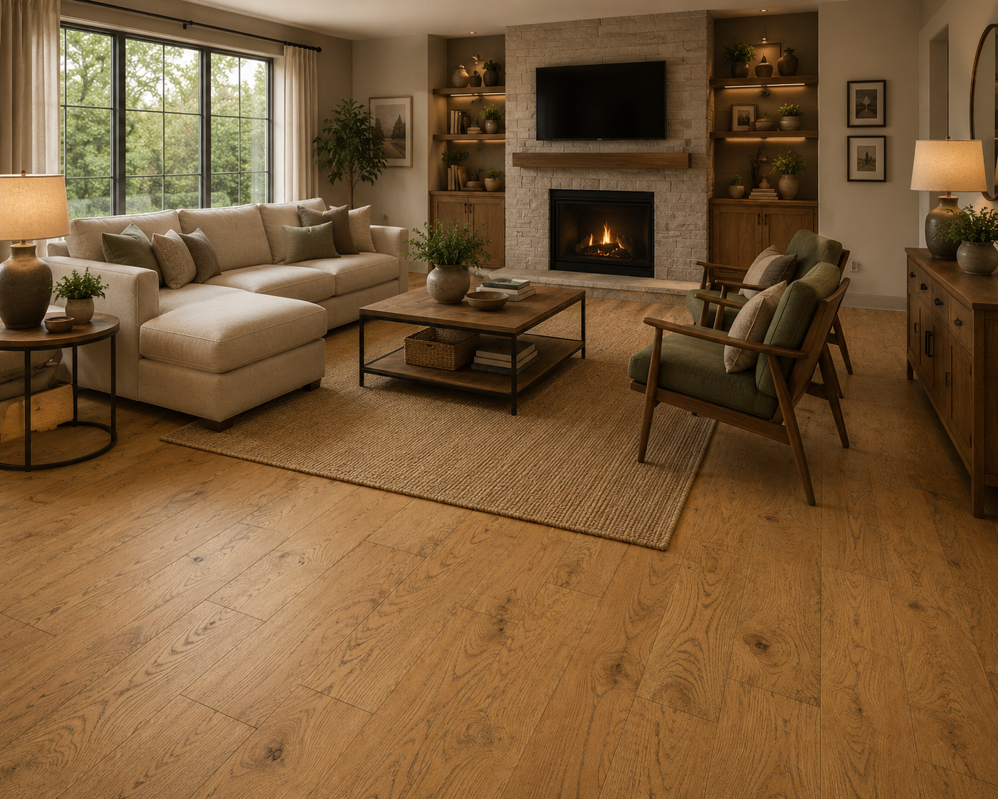 Azalea Lane Windsor Park Engineered Hardwood Flooring Thistle 6-1/2 in