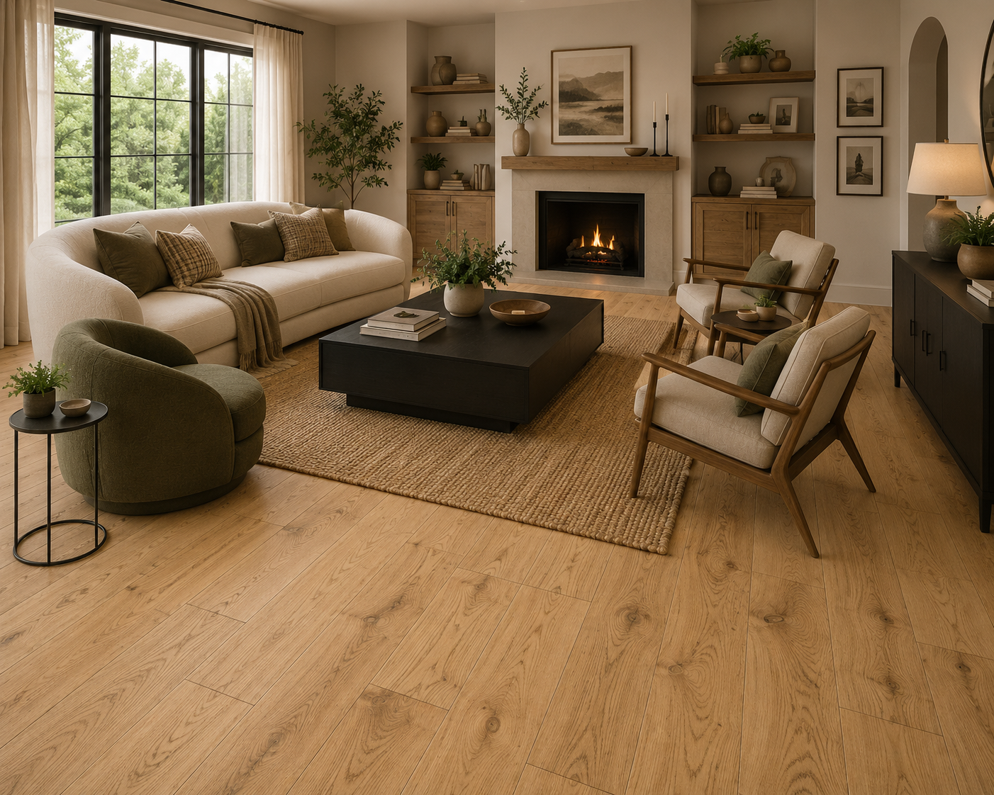 Azalea Lane Windsor Park Engineered Hardwood Flooring Wheat 6-1/2 in