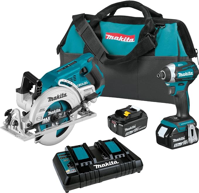 Makita 18V LXT Brushless Cordless 2-Piece Combo Kit 5.0Ah